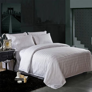 OEM personnalisé 100% coton king queen size 4 pièces hôtel drap de lit ensemble de literie hôtel quatre saisons - Product Image 5