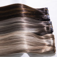 Extensions de cheveux naturels Remy vierges originaux, tissage de cheveux humains couleur personnalisée, style populaire, sans retour, pour femmes