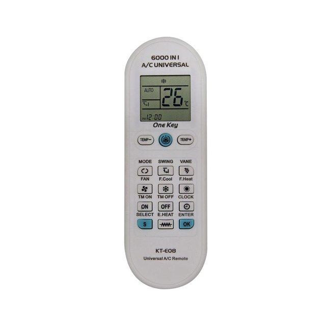 KT-E08 Universal Air Conditioner Remote Control for Almost All Barnds of A/C Toshiba PANASONIC SANYO FUJITSU Conditioning