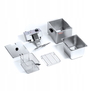 <span class=keywords><strong>Friteuse</strong></span> de poulet de pommes de terre frites <span class=keywords><strong>électrique</strong></span>s profondes <span class=keywords><strong>friteuse</strong></span> de restaurant équipement à réservoir unique 6l <span class=keywords><strong>friteuse</strong></span> commerciale - Product Image 5
