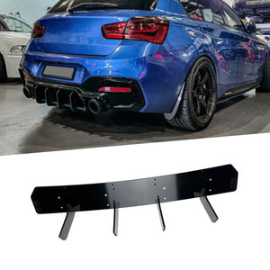 Per <span class=keywords><strong>BMW</strong></span> <span class=keywords><strong>serie</strong></span> <span class=keywords><strong>1</strong></span> F20 M Sport 2015-2018 ABS nero lucido paraurti posteriore per auto diffusore Spoiler Winglet Splitter Carbon Look - Product Image 6