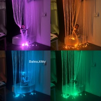 Kit d'éclairage LED interactif à fibres optiques à changement de couleur pour mobilier de salle sensorielle, pour enfants autistes, thérapie et ensemble d'angle pour salle sensorielle