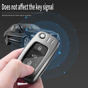 Nuovo Guscio per Chiave Auto con 3 Pulsanti e Avvio a Tasto Singolo, Pieghevole a Conchiglia, per Volkswagen Lavida Sagitar Bora Passat Polo Golf - Product Image 5