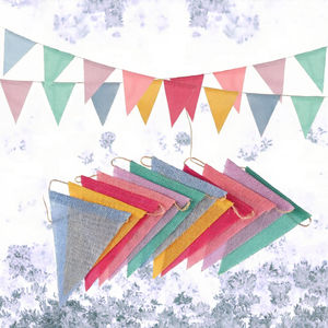 12 Piezas de Guirnaldas de Lino Coloridas de 4 Metros para Fiestas de Cumpleaños, Bodas y Decoración del Hogar - Product Image 3