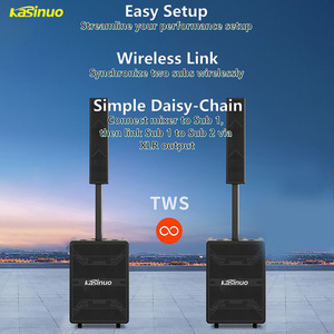 Nuevo Altavoz Portátil Kasinuo HD70 2026 de 100W con Tecnología Line Array, BT5.3, 9000mAh, Woofer de 15 Pulgadas, Micrófono UHF, TWS, para Fiestas al Aire Libre - Product Image 4