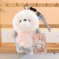 Ensemble de jouets en peluche d'animaux marins mignons, comprenant un dauphin, un requin, un phoque, mini créatures marines en peluche pour compagnon de bureau, décoration de bureau