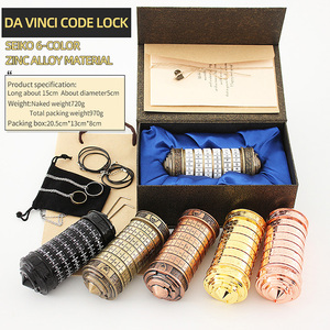 Cerradura de tubo de escape para el Día de San Valentín, Mini Cryptex de Código <span class=keywords><strong>Da</strong></span> <span class=keywords><strong>Vinci</strong></span>, regalos creativos y románticos para cumpleaños - Product Image 1