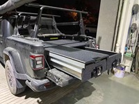 Tiroir de lit de camion Boîtes à outils de lit en aluminium Tiroirs coulissants Rangement pour F150 Tundra Ram 1500