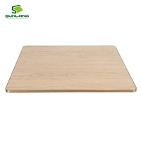 Nouvelle table de jardin en pierre frittée 70x70cm avec bord en aluminium, surface facile à nettoyer pour restaurant, café, mobilier extérieur