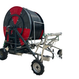 Système d'arrosage à enrouleur de tuyau PE avec grand tambour pour un arrosage efficace sur les grandes terres agricoles plates - Product Image 2