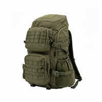 Sac à dos tactique imperméable en polyester 600D 40L antivol avec bandoulière pour l'escalade en plein air, le camping et les voyages