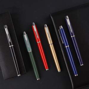 Bolígrafo Promocional de 1.0 mm 2026, Bolígrafo con Logotipo Personalizado, Cuerpo Metálico Delgado en Blanco y Negro, Bolígrafo de Punta Redonda Giratoria - Product Image 1