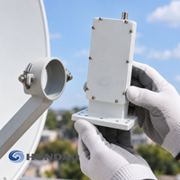 LNB de parabole satellite 3.7-4.2GHz Bande C, type split LNB9800P, Downconverter à faible bruit, fabriqué en Chine