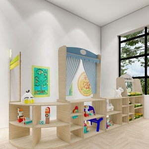 Creche montessori para niños pequeños, mesas de preescolar, sillas, muebles de guardería - Product Image 1