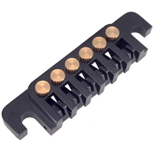 LP Guitare électrique <span class=keywords><strong>Tune</strong></span> <span class=keywords><strong>O</strong></span> <span class=keywords><strong>Matic</strong></span> Bridge Pull Plate Tail Piece Reversible String Code Guitar Roller Saddle Bridge TP-6 Bridge Stop - Product Image 6