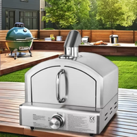 Four à pizza mobile avec brûleur à gaz intégré en acier inoxydable CE, pour la maison, l'intérieur, la boutique, mini four