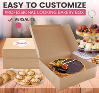 Boîte de macaron en carton kraft compostable Emballage de gâteau UV Aimant en relief pour produits de boulangerie Donut Cupcake Stockage de pain