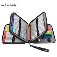 Kotak Pensil Siswa Kapasitas Besar 2026, 120 Slot, Penyimpanan Perlengkapan Lukis, Tas Pensil Kain Multifungsi dengan Ritsleting