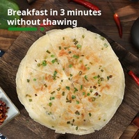 Pancakes aux Oignons Verts Surgelés de Qualité Supérieure, Prêts à Cuisiner, Croustillants, Multi-Couches, Vente en Gros, Fournisseur d'Usine OEM ODM