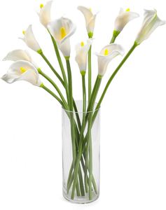Flores Artificiales de Lirio Calla de Plástico de Alta Calidad - Color y Tamaño Personalizables, Resistentes al Agua, para Decoración de Navidad, Bodas, Fiestas y Hogar - Product Image 1
