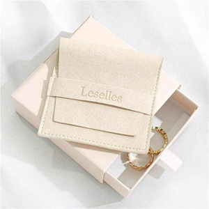 2024 Fashion luxurious envelope jewelry pouch bag and magnetic jewelry package box