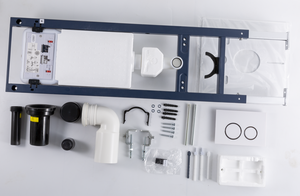 BF3007 Tanque de inodoro de doble descarga Ventana de nivel de agua Diseño moderno Ahorro de agua Plástico PP ecológico Fácil mantenimiento CE - Product Image 2