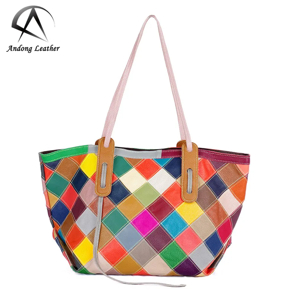 Andong Leather New Fashion Shoulder Bag For Women Genuine Cow Leather Elegant Crossbody Multifunction Ladies Girl Tote Bags