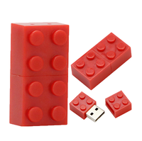 Blocs de construction Usb, clé Usb, jouets pour enfants, cadeaux promotionnels, bâton de mémoire, Logo personnalisé pour l'éducation des enfants
