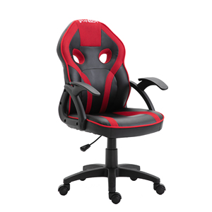 <span class=keywords><strong>Silla</strong></span> giratoria roja para juegos de carreras, <span class=keywords><strong>silla</strong></span> relajante de espalda media de estilo minimalista para estudio en el hogar, Material de cuero sintético para jugadores infantiles - Product Image 2