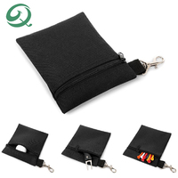 Vente en gros de sac de taille portable pour outils de golf Divot style personnalisé sac d'accessoires de golf en nylon à fermeture éclair pochette pour t-shirt de golf avec mousqueton