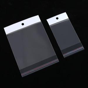 Sacs auto-adhésifs OPP en gros en stock, sacs à bande longue, sacs plats à tête blanche, sacs nacrés, sacs à bijoux - Product Image 1