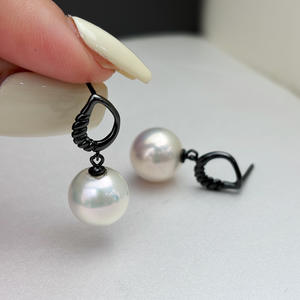 ต่างหูเงินแท้ S925 แบบ DIY สำหรับใส่ไข่มุก ดีไซน์ทันสมัย เรียบง่าย พร้อมฐานเปล่าสำหรับใส่ไข่มุกทรงกลมขนาด 9-13 มม. รุ่น 22285 - Product Image 2