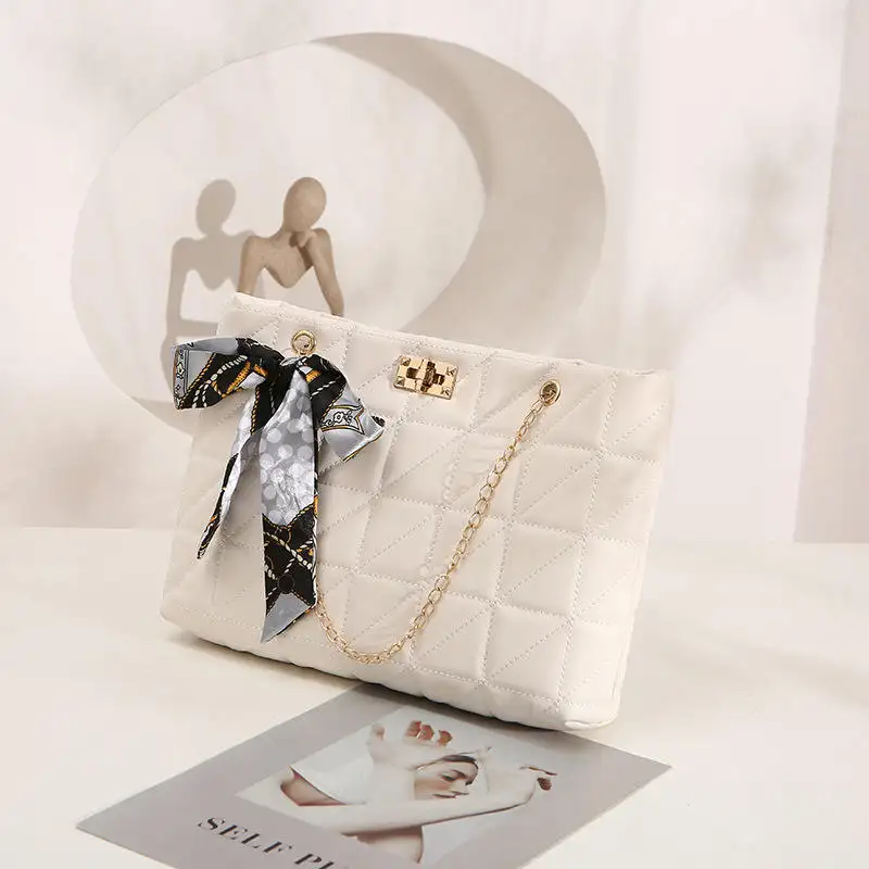 लक्जरी डायमंड जाली डिजाइनर हैंडबैग प्रसिद्ध ब्रांड स्कार्फ महिलाओं के पर्स और हैंडबैग के लिए स्लिंग शोल्डर टोट बैग