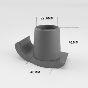 Support de pied antidérapant en caoutchouc TPR à ventouse pour canne, chaise de douche et barre d'appui, équipement de sécurité pour salle de bain - Product Image 2