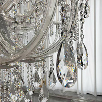 Lampe d'ambiance pour club d'ingénierie, grande lampe de plafond en cristal classique, lustre en cristal de luxe, lampe suspendue