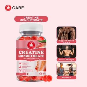 Compléments alimentaires en gros de marque privée, créatine monohydrate sous forme de gommes pour le fitness, soutient la croissance musculaire chez l'adulte, gommes à la créatine - Product Image 2