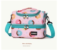 Sac isotherme imperméable Oxford avec logo personnalisé, motif de dessin animé, fermeture à glissière, capacité de 11 L, boîte à lunch pour enfants