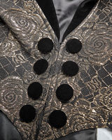 Veste de smoking gothique pour homme Punk Rave, performance scénique, steampunk, aristocrate, régence, veste médiévale Renaissance, veste victorienne