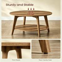 Table basse moderne en bois massif, multifonctionnelle, avec rangement, pour bureau, réception, gîte, hôtel, ensemble de tables basses décoratives