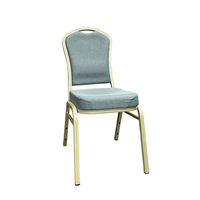 Chaises pliantes modernes minimalistes en aluminium Silver Horse avec rembourrage doux pour banquets d'hôtel, hall de mariage et restaurants haut de gamme