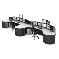 Haoyuan vente en gros d'usine de poste de travail de surveillance de centre de commande de sécurité Console centrale intelligente