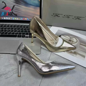 Sandalias de Tacón Alto para Mujer, Nuevas, a la Moda, con Parte Superior de PU, Zapatos de Fiesta de Alta Calidad, Diseño Mixto para Todas las Temporadas, Venta al Por Mayor - Product Image 2
