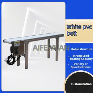 Depo lojistik için ayarlanabilir hız hafif özel genişlik 10m uzunluk gıda sınıfı PVC konveyör - Product Image 3