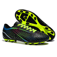 Chaussures de football à semelle en caoutchouc durable, chaussures de football à semelle plate, crampons d'entraînement pour exercices en intérieur et en extérieur