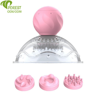 Jouets intimes en gros, stimulateurs de mamelons à 10 vitesses, ventouses rotatives pour stimulation des mamelons, étanches, pour femmes adultes