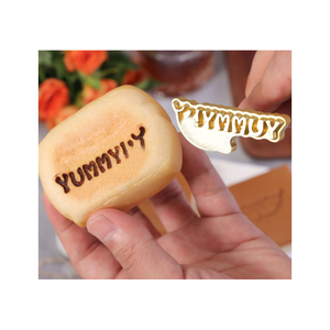 แสตมป์เค้กเหล็กของขวัญโลโก้ที่กำหนดเองสำหรับโรงแรมบาร์ร้านอาหารห้องครัวเชฟทำอาหารพิซซ่าง่ายต่อการถอดซักด้วยมือเท่านั้น - Product Image 6