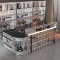 Comptoir de réception en métal de haute qualité pour voiture, bar, magasin de détail, salon de coiffure
