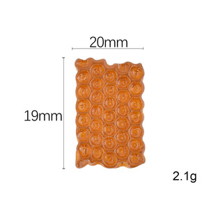 100 unids/bolsa el nido <span class=keywords><strong>de</strong></span> abeja panal Flatback resina encantos para Slime móvil caso llavero DIY artesanía Decoración - Product Image 5