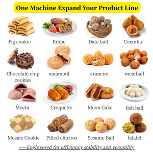 Línea de Producción de Galletas de Chocolate PLC, Sistema Industrial de Panadería con Alimentación de Masa, Formado, Horno de Cocción, Enfriamiento y Apilado - Product Image 5