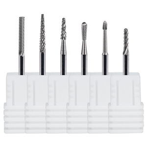 Tungsten Carbide Electric Nail <b>Drill</b> <b>Bit</b> Set Diamond Cross Barrel Manicure Kit for Salon Nail Tools - Product Image 1